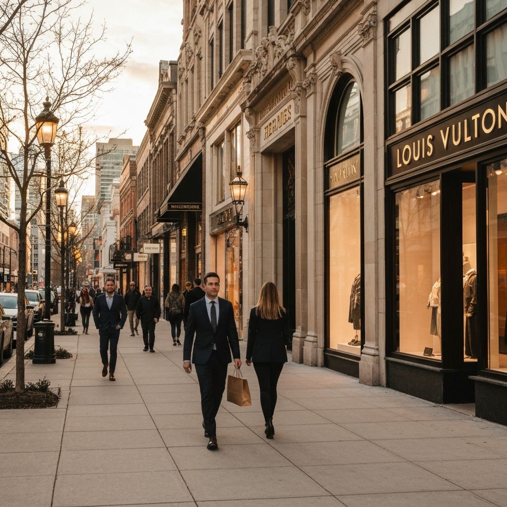 Luxury shopping in Yorkville